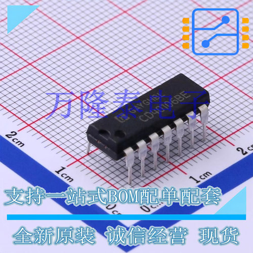 全新进口CD40106BE 封装DIP-14 直插 逻辑 - 栅极和逆变器