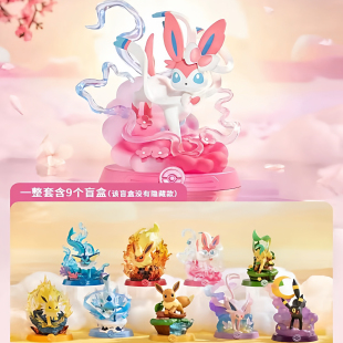 正版玩乐主义宝可梦手办冒险吧仙子伊布盲盒神奇宝贝周边礼物摆件