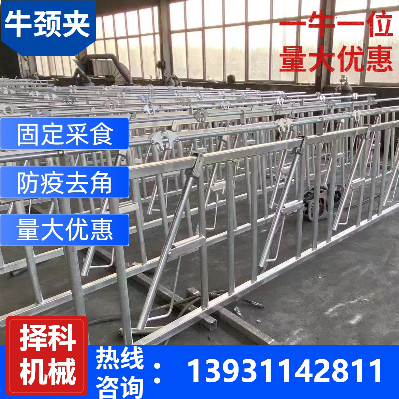 牛颈枷养殖设备自锁式单开双开牛颈枷热镀锌材质专用 颈枷配件