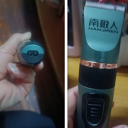 适用南极人理发器BJR-BR01充电器充电线USB双圆孔椭圆接口电源线