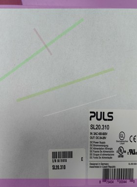 德国普尔世 SL20.310  开关电源PU