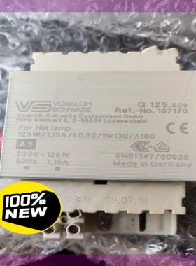 德国VOSSLOH  SCHWABE 125W/整流器,全新