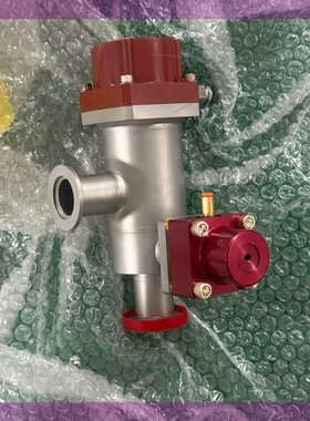 MKS角阀,型号100016886,带红色电子装置,适合高精