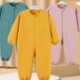 宝宝爬爬服秋冬一体式 罩衣哈衣爬行服儿童外穿玩耍户外防脏连体衣