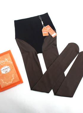 新款春秋10°粉底黑丝收腹提臀大码黑透肤光腿神器87601假透肉连