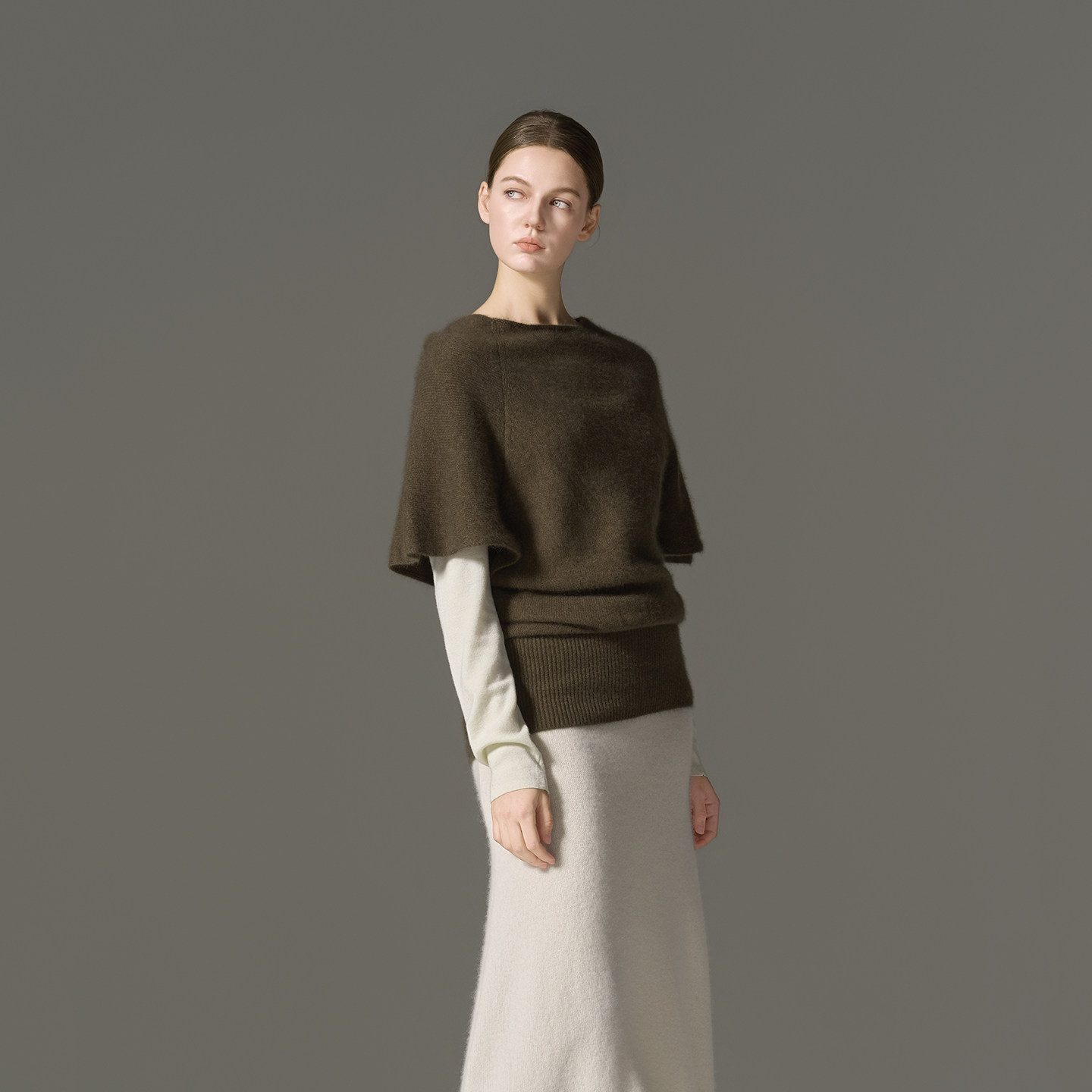 GHJOD studio 重磅“软黄金”山羊绒&羊毛气质蝙蝠袖针织衫套装女,女装/女士精品,毛针织衫,淘宝优惠券,粉丝福利购,淘宝优惠卷