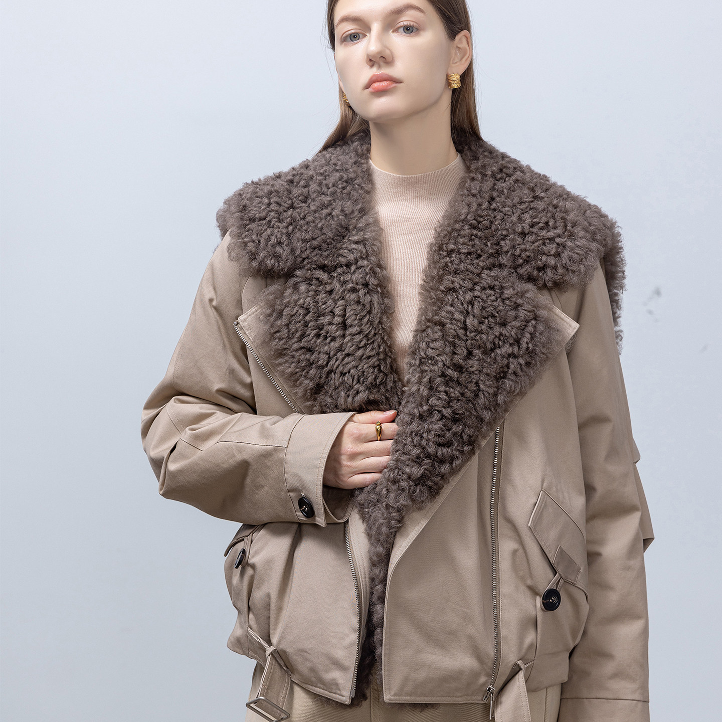 【限量特价】GHJOD 羊毛皮毛一体可脱卸毛领90白鹅绒羽绒派克服女,女装/女士精品,派克服,淘宝优惠券,粉丝福利购,淘宝优惠卷