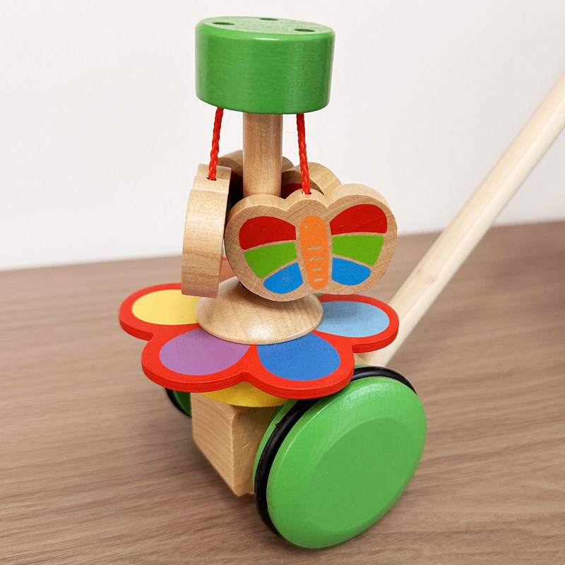 木质蝴蝶花朵拉杆车儿童早教玩具彩色手推车宝宝益智玩具车,玩具/童车/益智/积木/模型,其它早教玩具类,淘宝优惠券,粉丝福利购,淘宝优惠卷