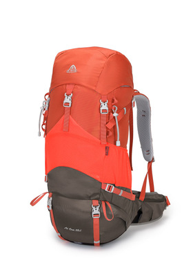 艾王新款户外登山包50+5L防泼水悬浮背负徒步露营男女旅行双肩包