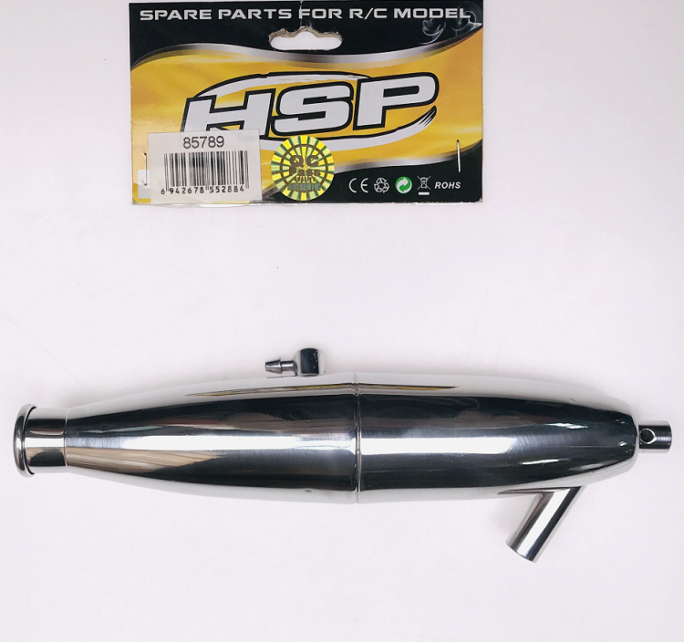 无限HSP原厂配件1/8排气甲醇发动机排气管模型车谐振管85789热卖