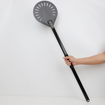 披萨铲冲孔小圆铲7寸8寸9寸圆形家用披萨烤炉转移翻铲pizza peel