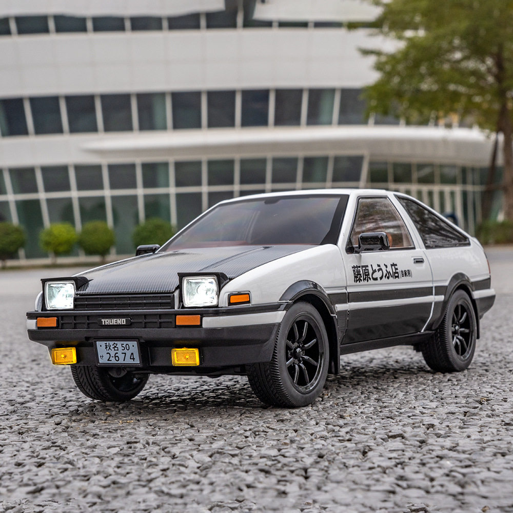 1比18藤原AE86模型仿真合金汽车模型儿童玩具豆腐车男孩礼物摆件