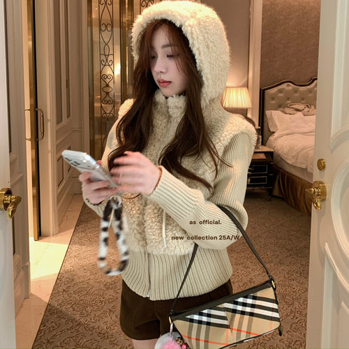 AS正品十三行仿羊羔毛外套女减龄