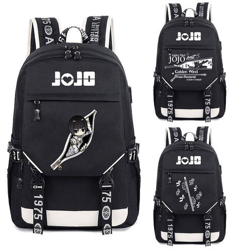 2024jojo的奇妙冒险书包 布加拉提 钢链手指 布姐双肩背包 学生电