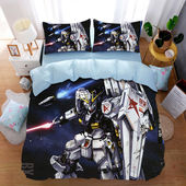 2025儿童卡通高达全棉四件套机器人卧室床品床单三件套纯棉被套被