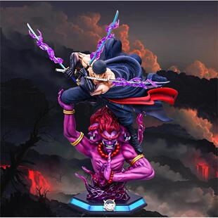 2026斑点炼狱Zoro阿修罗Zoro Piece Figure Gk动漫雕像模型饰 One