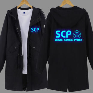 2024夜光SCP基金会外套秋季长款中二病二次元风衣动漫周边衣服冬