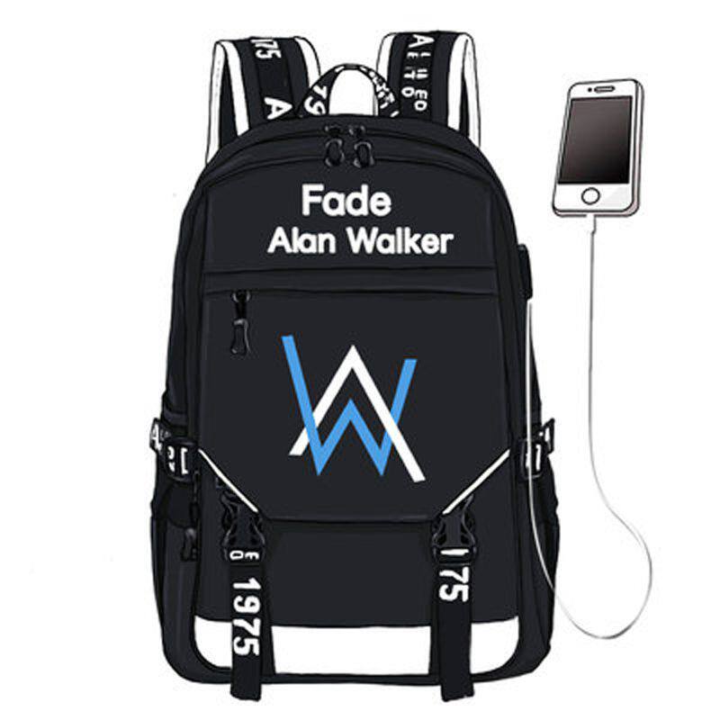 2025艾伦沃克书包Alan Walker同款Faded背包男夜光学生双肩包电脑