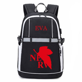 2025新世纪书包EVA绫波丽周边二次元初中学生反光条双肩背包