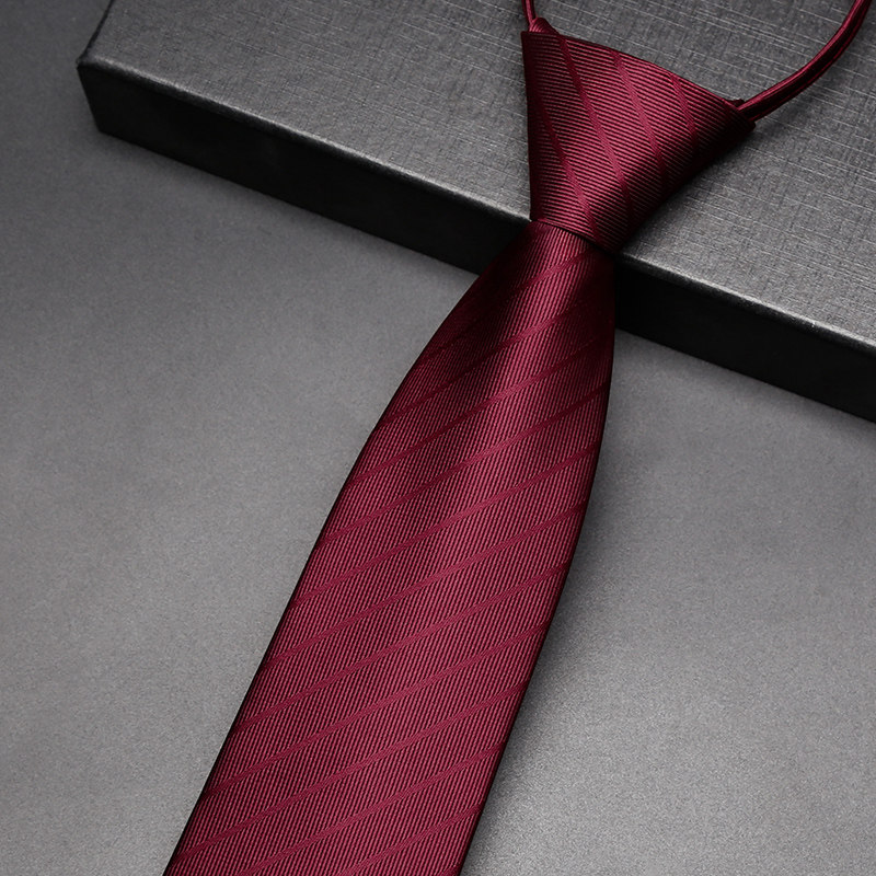 男士领带红色条纹结婚新郎商务正装拉链式礼物高级感免打结宴会潮,服饰配件/皮带/帽子/围巾,领带,淘宝优惠券,粉丝福利购,淘宝优惠卷