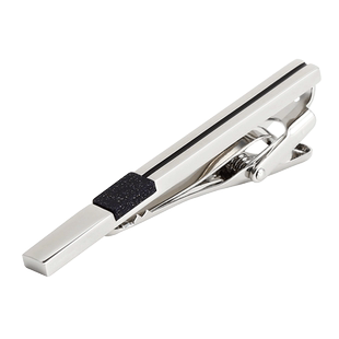 高档银色男士领带夹子正装商务西装职业简约时尚领带夹定制领夹潮