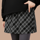 屁帘女下摆秋冬卫衣打底半身裙遮臀神器加厚大码 内搭叠穿鲨鱼裤 子