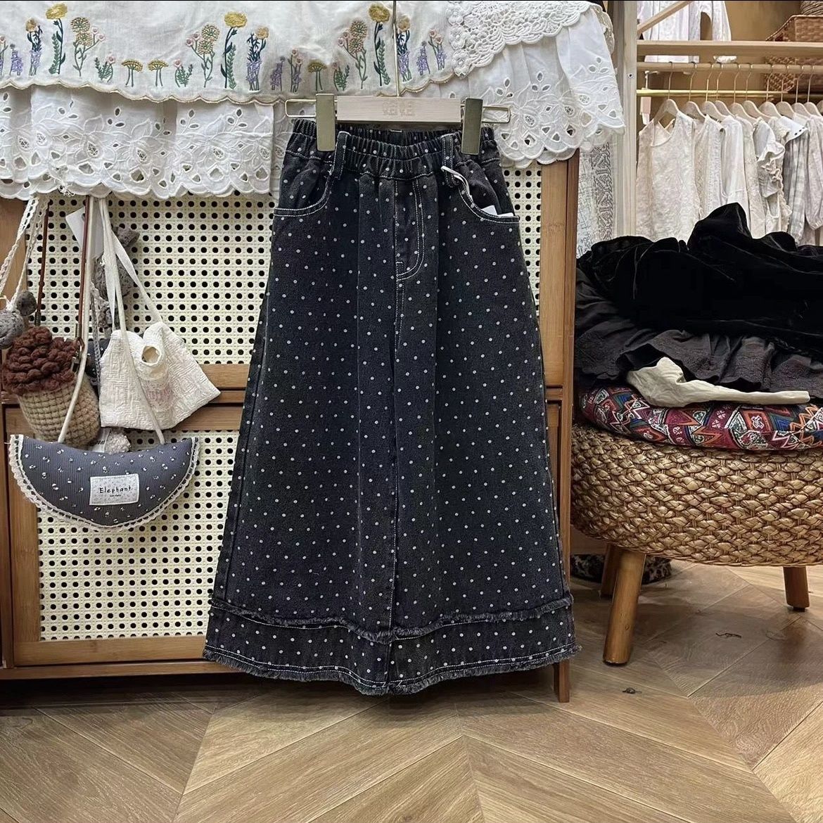 女童牛仔裤2025春季新款