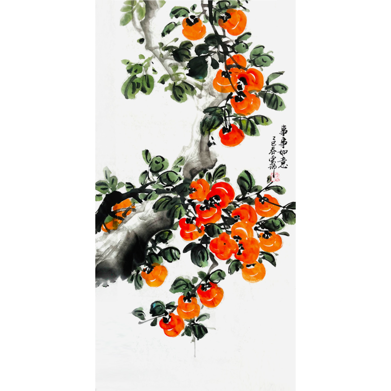 事事如意新中式玄关装饰画