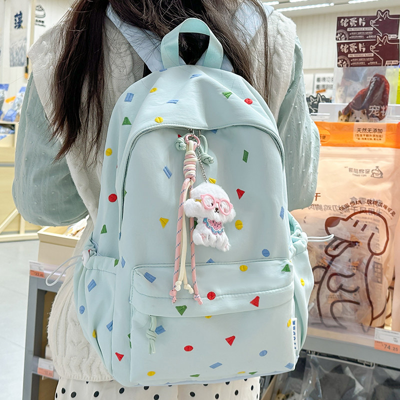 小清新马卡龙少女心双肩书包图片