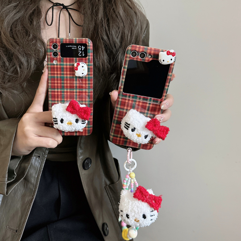 三星zflip5软套简约格调KT猫