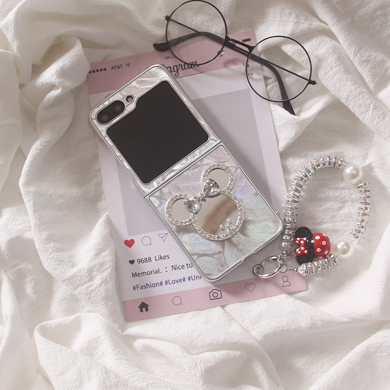 ins羽纱极光卡通KT猫镜面适用三星zflip7手机壳ZFlip6个性小折叠zflip7 FE手链zflip4/3防摔zflip5保护套女款,3C数码配件,手机保护套/壳,淘宝优惠券,粉丝福利购,淘宝优惠卷