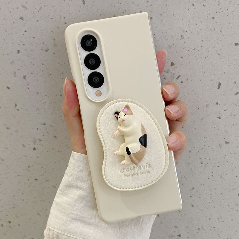 适用三星galaxyZFOLD7手机壳ins韩系卡通立体XX公仔ZFold6个性fold4/3双层w24折叠屏zfold5手链Fold2保护套
