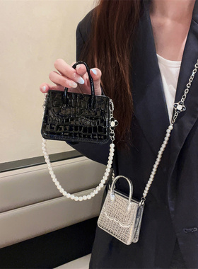 适用华为Purax手机壳轻奢时尚鳄鱼纹pocket2手提包MIXFlip折叠oppofindn3flip三星zflip6/zflip5保护套zflip4