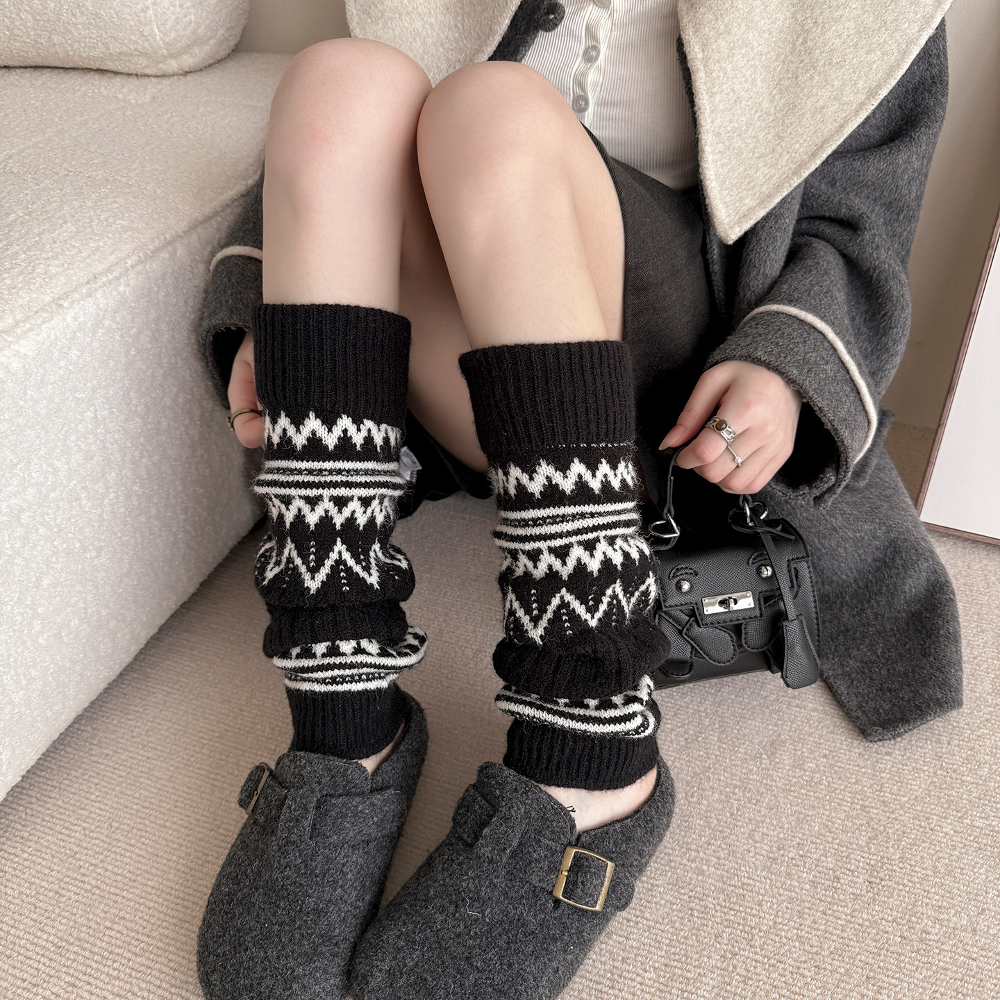 袜套女冬V字麻花堆堆腿套保暖针织复古配勃肯鞋显瘦女生小腿袜套,女士内衣/男士内衣/家居服,长筒袜,淘宝优惠券,粉丝福利购,淘宝优惠卷