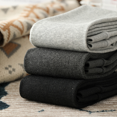 莜饰奶咖色打底裤秋冬薄绒保暖