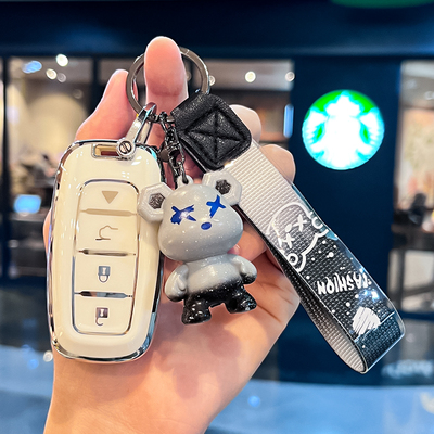 后配VVDI XM38克莱斯勒智能卡子机ZA27-4键钥匙套阿福迪MAX改装包