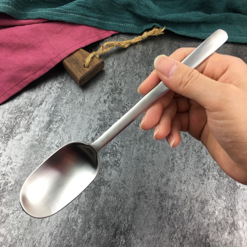 304不锈钢欧美北欧风大勺子加深成人吃饭勺西餐勺吃西瓜勺子挖勺_虎窝淘