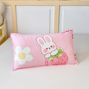 幼儿园儿童枕头枕芯纯棉枕套宝宝护颈决明子枕四季 通用整头30x50