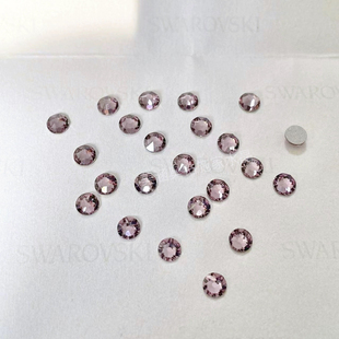 正品施华洛华子美甲钻石华子2058平底圆212 浅紫美甲水钻合DIY钻