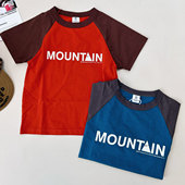 新儿童户外运动凉感速干插肩短袖 可臻 出口品质日系风24年夏季 T恤