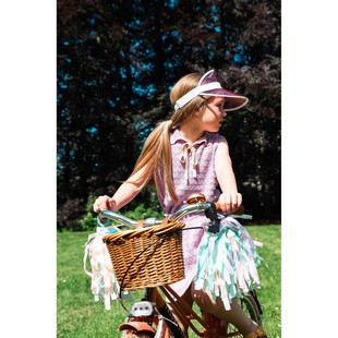 可臻 出口品质KP复古田园风25年夏季女童针织无袖背心半裙套装