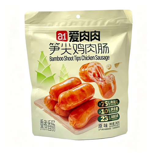 a1爱肉肉原味麻辣即食鸡肉肠240g