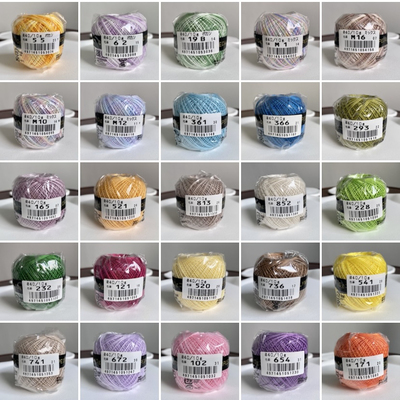 OLYMPUS奥林巴斯金票40号82色纯棉蕾丝细线梭编微钩日本原装进口