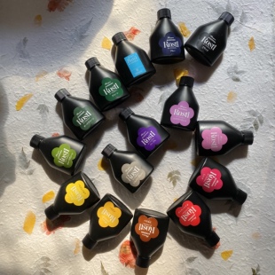 日本rosti染料5ml中里华奈微钩花朵染色同款颜料手工diy布花烫花