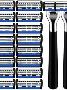 利亚工厂价中国风7层刀片剃须刀刮胡刀手动男士6层刀片七层刀头