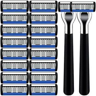 利亚工厂价中国风7层刀片剃须刀刮胡刀手动男士6层刀片七层刀头