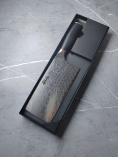 日本进口神田一卜大马士革羽毛纹菜刀厨师专用切片家用切菜刀切肉