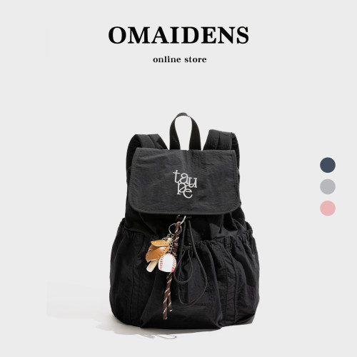 韩系休闲双肩包包女式2025秋冬