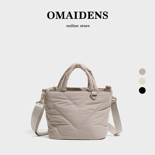 系蓬蓬云朵包包女柔软百搭羽绒包