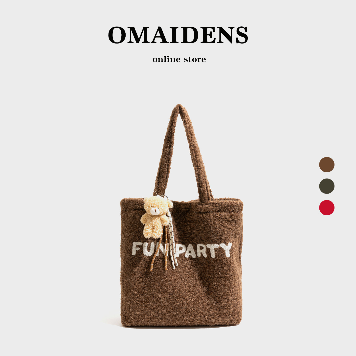 橙子少女韩系毛绒托特包女2025秋冬毛呢单肩包通勤百搭毛茸绒布袋,箱包皮具/热销女包/男包,托特包,淘宝优惠券,粉丝福利购,淘宝优惠卷